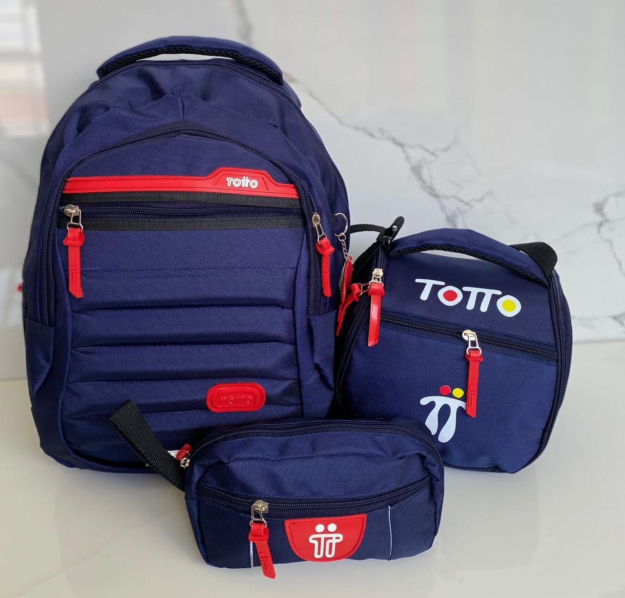 ✨ Set TOTTO 3 en 1: Morral, Lonchera y Cartuchera🎒🖍️