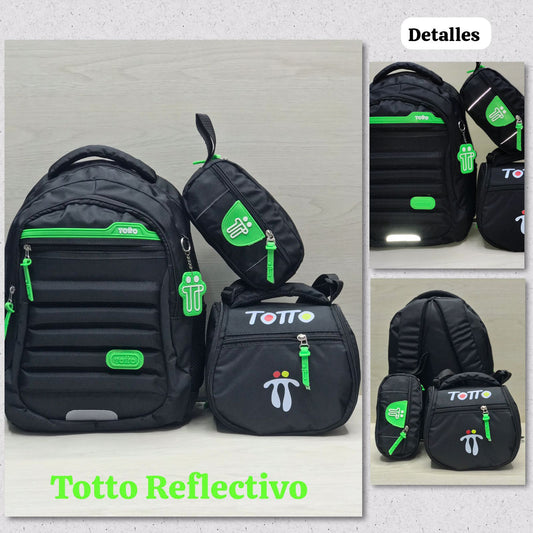 ✨ Set TOTTO 3 en 1: Morral, Lonchera y Cartuchera🎒🖍️