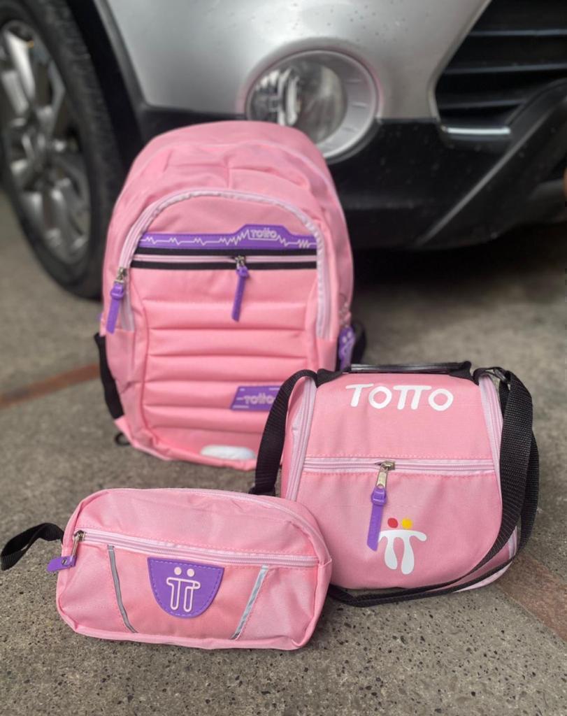 ✨ Set TOTTO 3 en 1: Morral, Lonchera y Cartuchera🎒🖍️