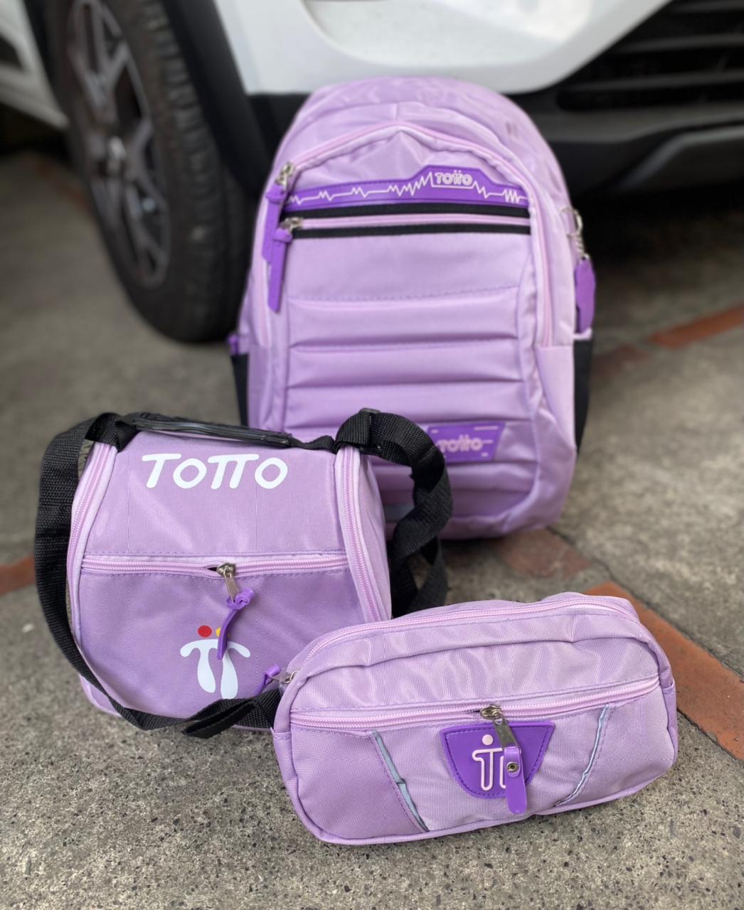 ✨ Set TOTTO 3 en 1: Morral, Lonchera y Cartuchera🎒🖍️