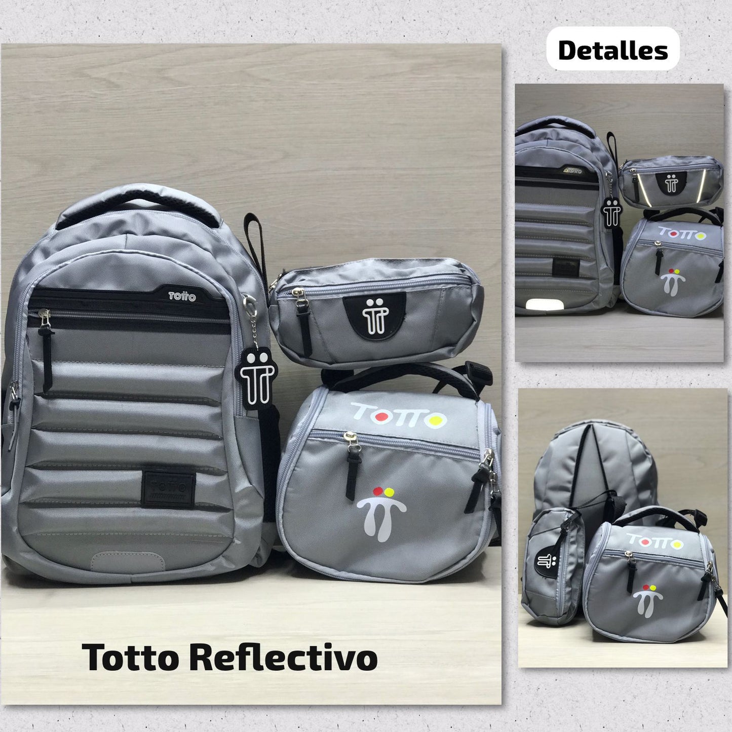 ✨ Set TOTTO 3 en 1: Morral, Lonchera y Cartuchera🎒🖍️