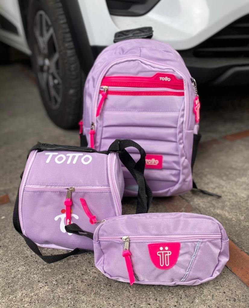✨ Set TOTTO 3 en 1: Morral, Lonchera y Cartuchera🎒🖍️