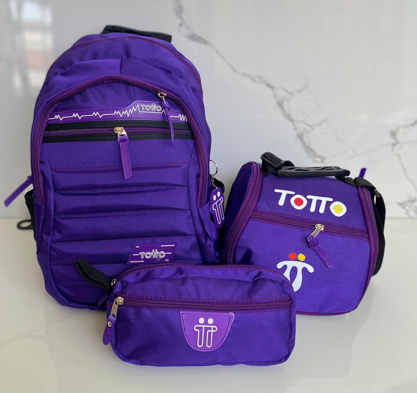 ✨ Set TOTTO 3 en 1: Morral, Lonchera y Cartuchera🎒🖍️